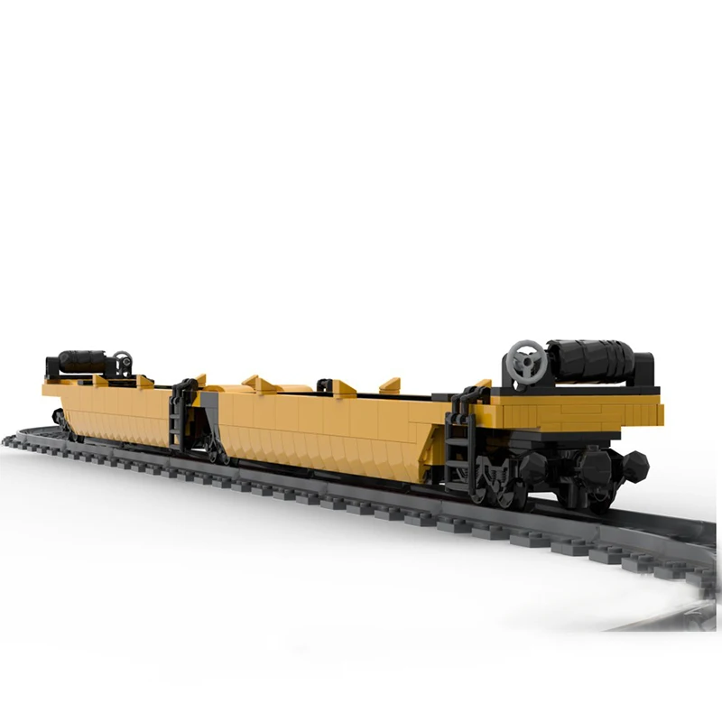 994ピース スーパーカー ダブルスタック レール輸送ワゴン MOC カスタマイズ モジュラービルディングブロック 人気 シンプル DIY 男の子向けおもちゃ 誕生日プレゼント