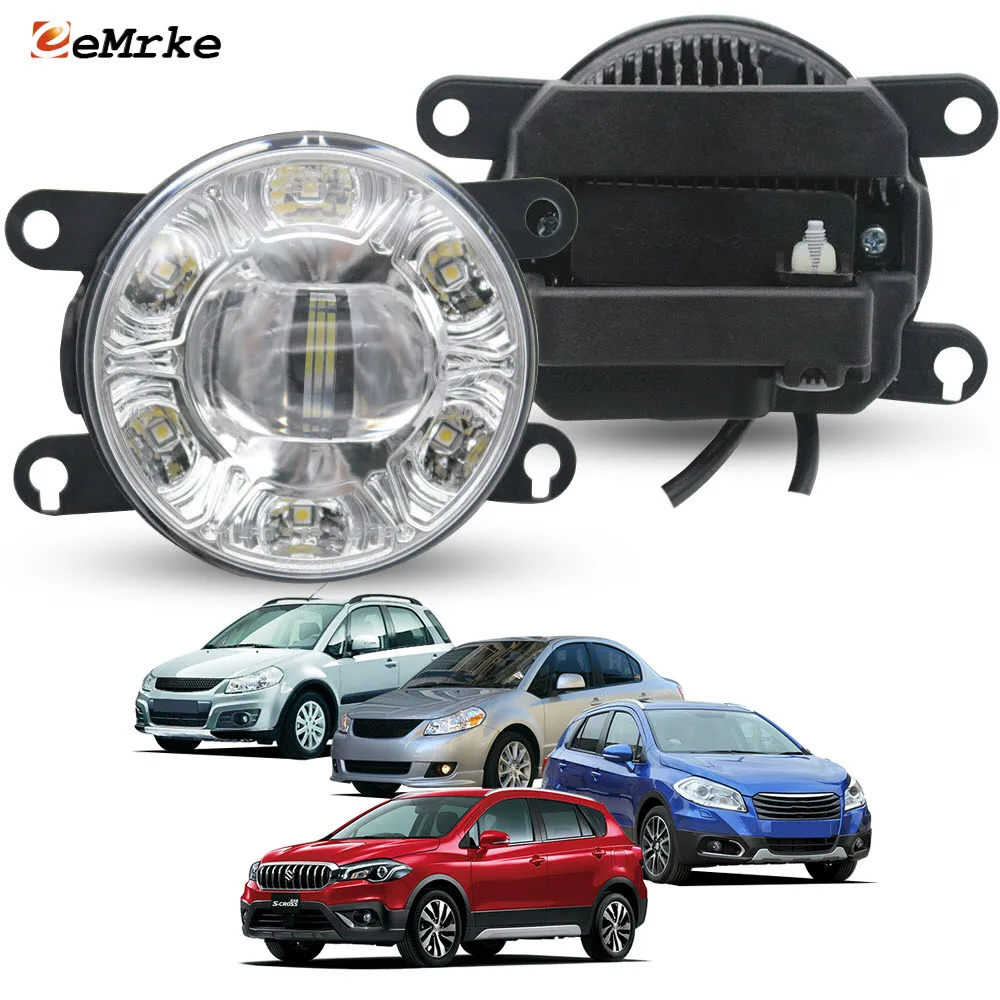 

LED Fog Lights for Suzuki SX4 GY_ Sedan 2007-2014/ SX4 S-Cross 2013-2024 / SX4 Classic 2010-2014 DOT SAE E-mark E4 18W Car DRL