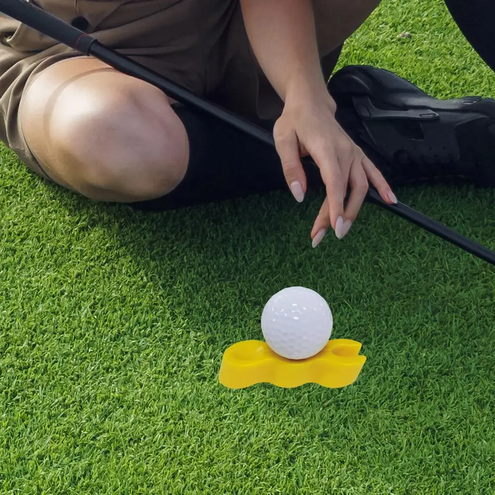 Golf Putting Aid Portable Putter Balancer Yellow Tool for Practice Rhythm Posture Golf Accessories Multifunctional ABS Plastic