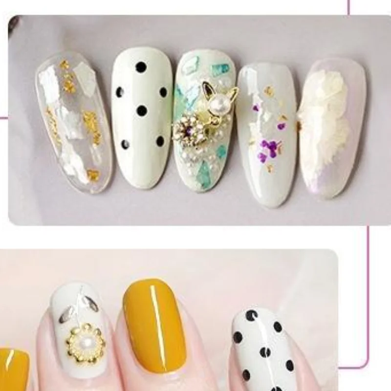 5Pcs Marbleizing Painting Pens 2 Way Nail Art Acrylic Silicone Point Flower Nail Pen Stainless Steel Dotting Tools