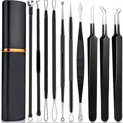 Ingrown Hair Tweezers Acne Blackhead Removal Needles Black Dots Cleaner Pore Cleaner Deep Cleansing Face Skin Care Tools