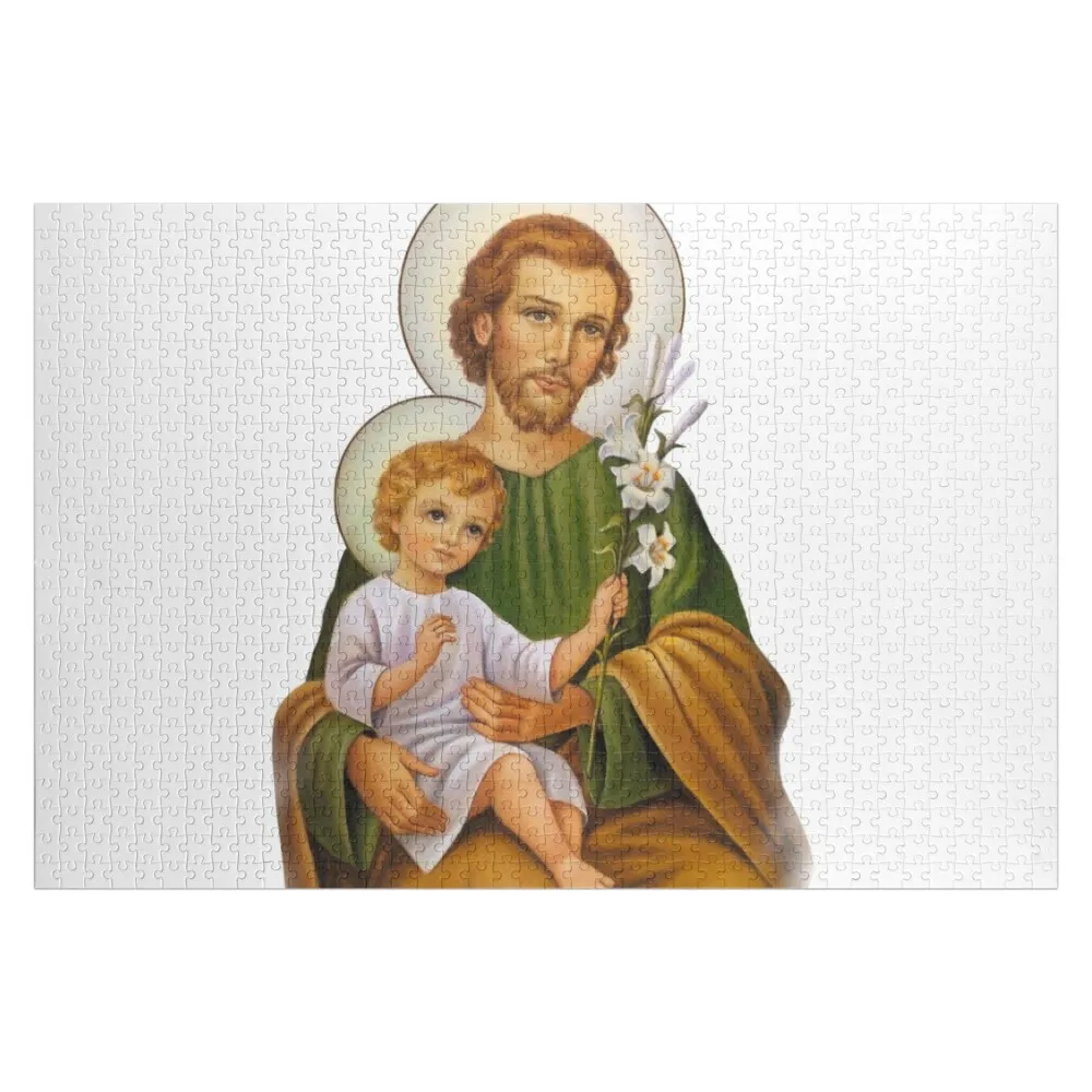 

Saint Joseph Jigsaw Puzzle Customs With Photo Wooden Decor Paintings Custom Puzzle