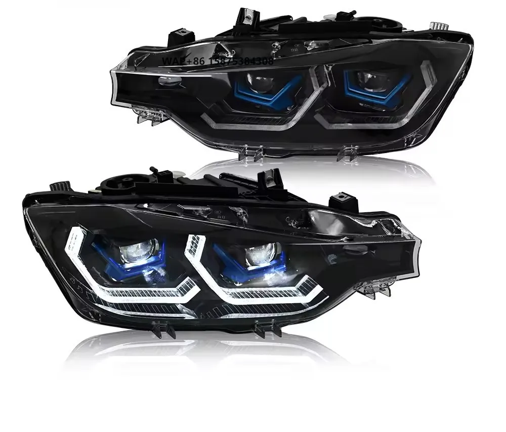 

For F30 F31 3-Series 2013-2018 LED Headlights Pair of Auto Accessories with DRL Signal Projector Lens