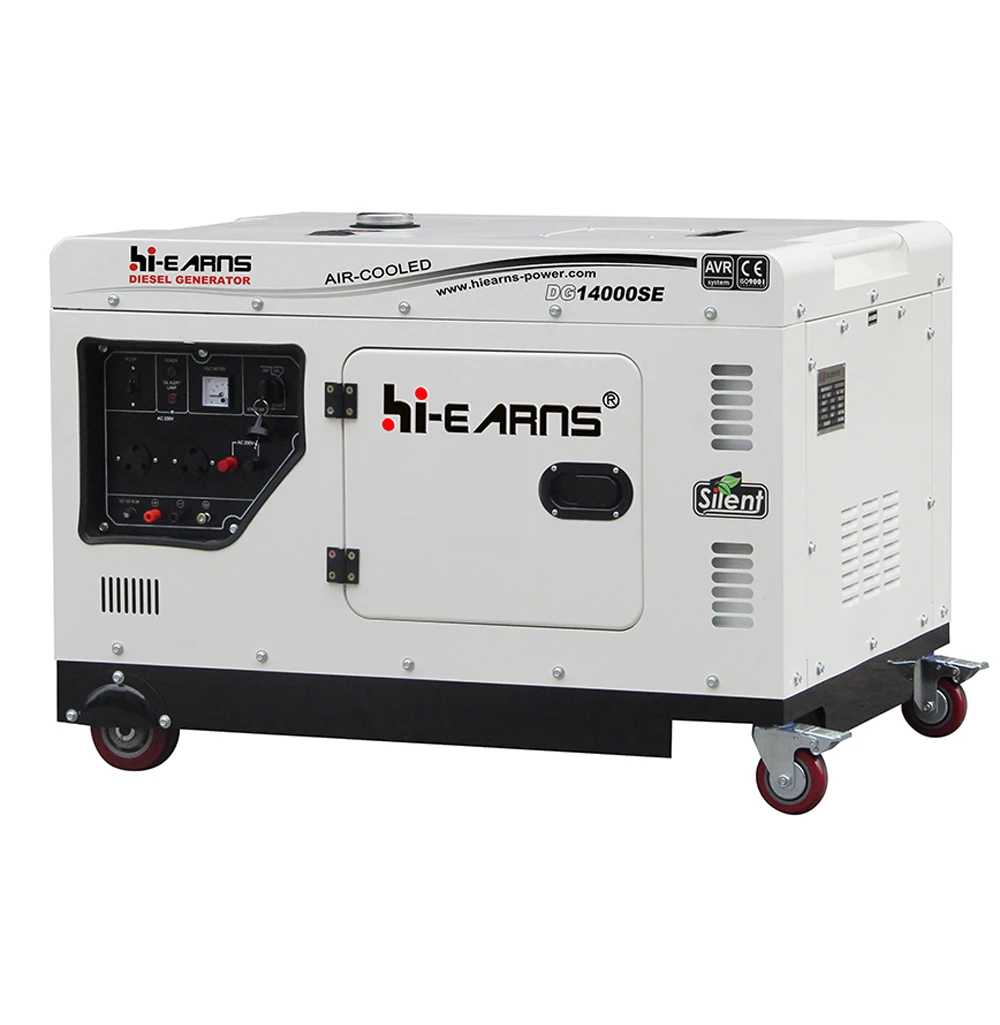 10KW 13KVA 50HZ 220V 230V Portable Silent Diesel Generator Price With 1102F 18HP Diesel Engine