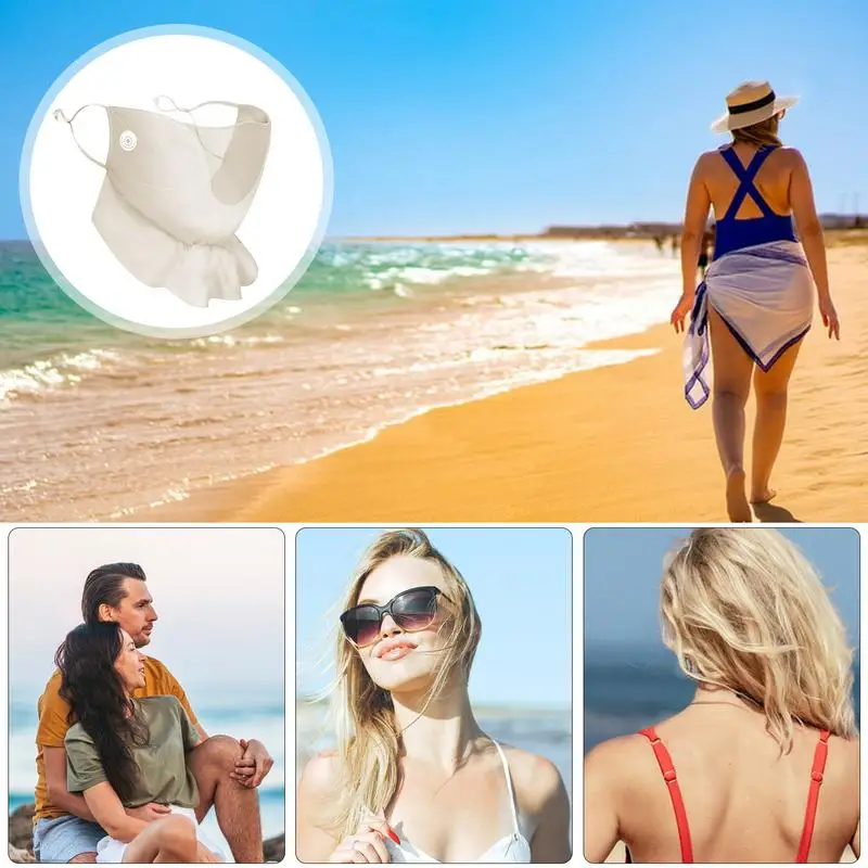 Atmungsaktive Eis Seide Gesicht Schal Outdoor Sport Anti-Uv Gesichtsmaske Kopf Schal Neue Sommer Atmungsaktive Dünne Chiffon Gesichts Sonnencreme