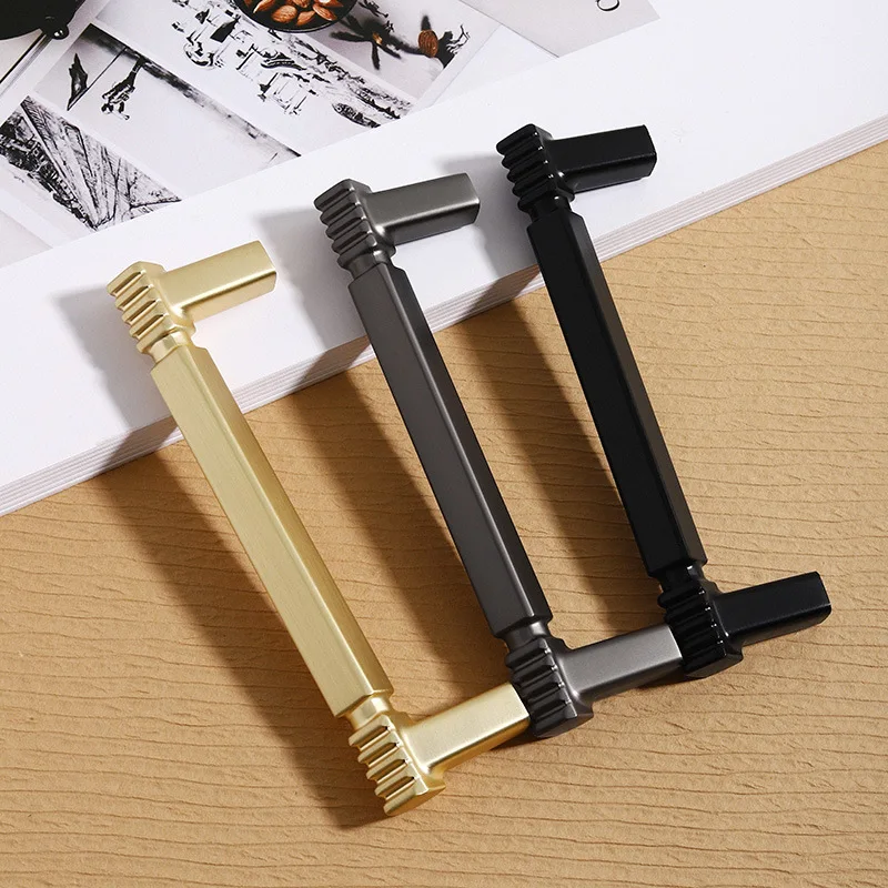 

Modern Minimalist Zinc Alloy Cabinet Door Handle, Light Luxury Wardrobe Cabinet Drawer Handle