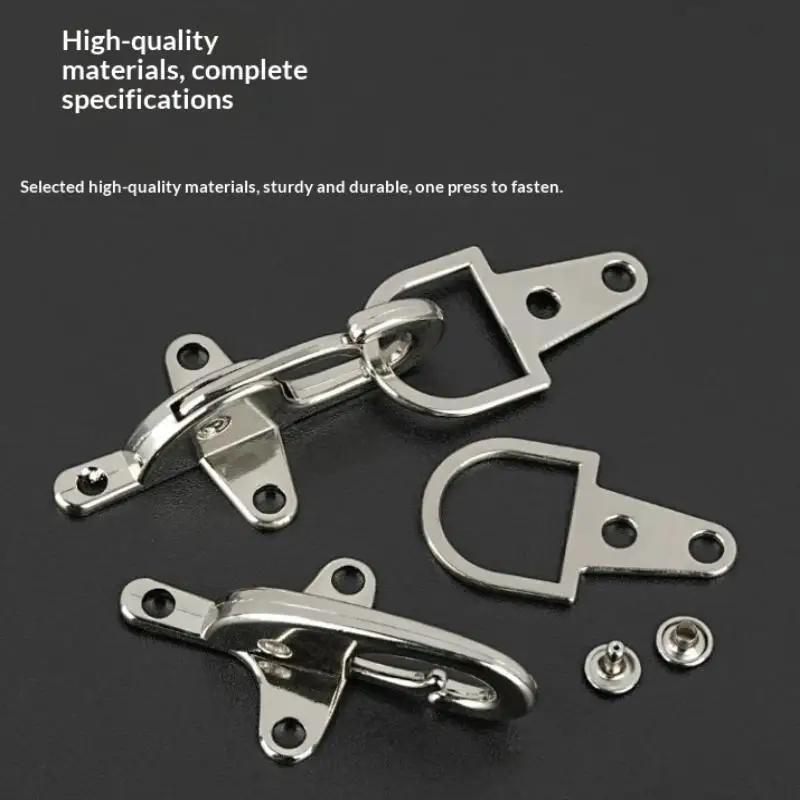 1 Paar Metallschnallen für Handtaschenriemen, Dekorative Karabinerhaken mit Schraubverschluss, Verbindungselement für Jacken- und Gürtelschnallen – Detail 3