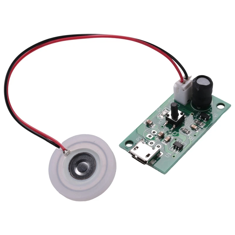 Placa de atomización para generador de niebla, módulo humidificador USB de 5V, controlador de placa de circuito integrado con interruptor de sincronización, 6 uds.