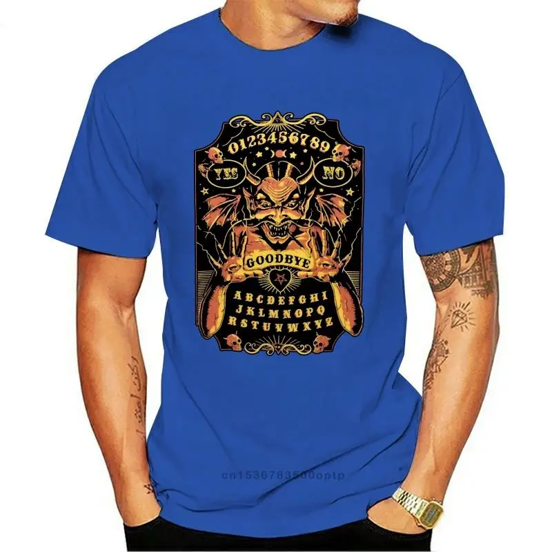 

New Devil Ouija T-Shirt Paranormal Occult Spirit Talking Board Dead Demon Witchcraft Birthday Gift Tee Shirt