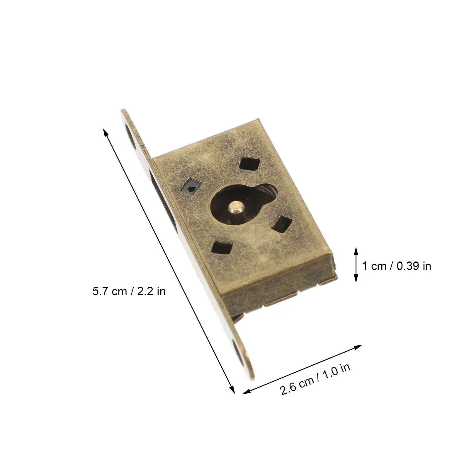 1Set Jewelry Hidden Mechanism Zinc Iron Cabinet Lock for Drawers Wooden Boxes Present Containers Discreet Security
