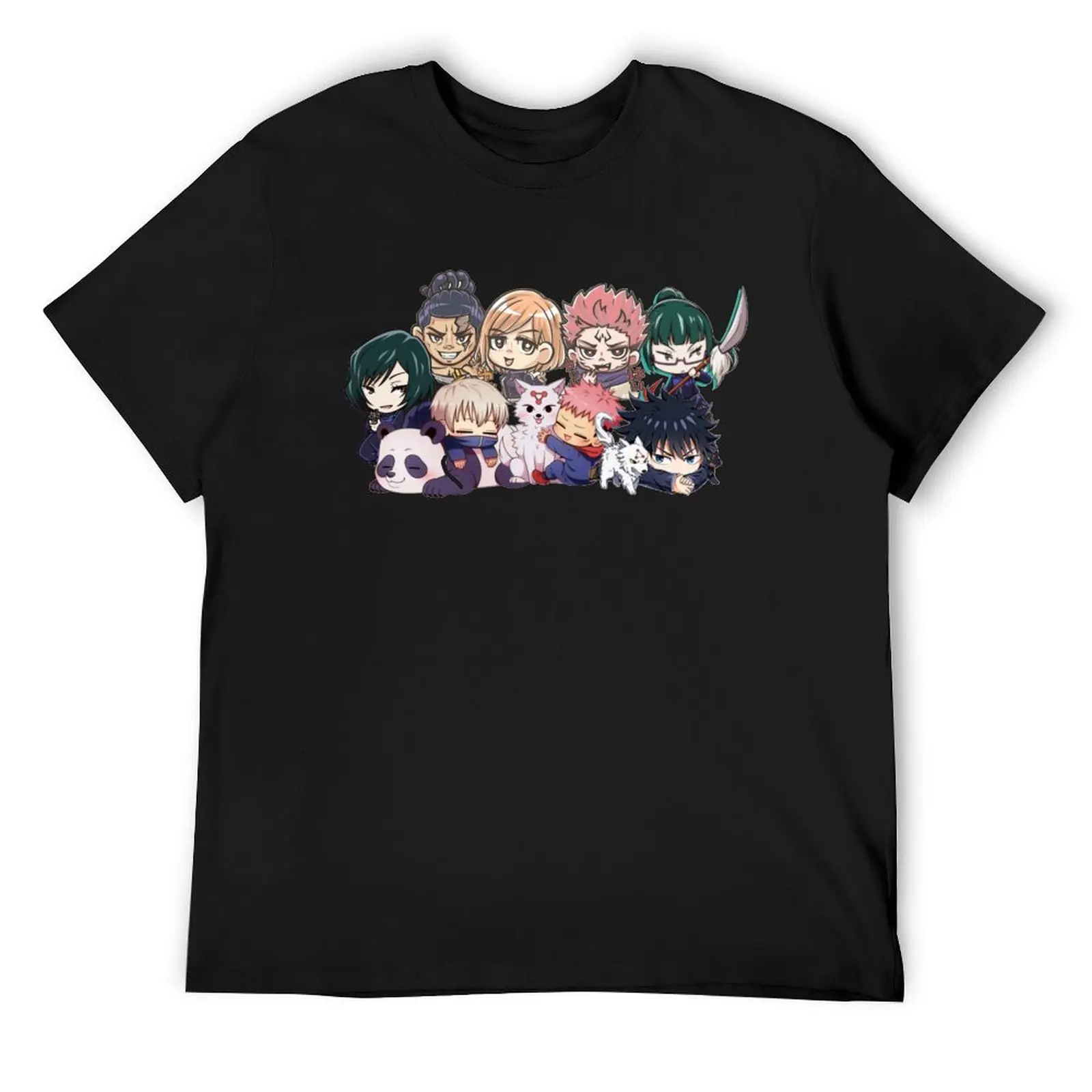 Chibi Jujutsu Sorcerers T-Shirt shirts graphic tee aesthetic clothes T-shirts for men cotton