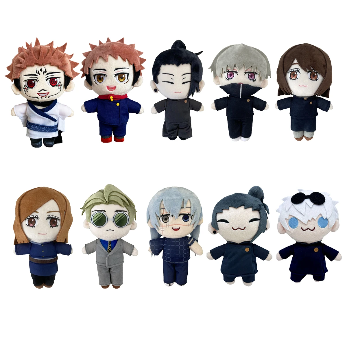 JJK Anime Plush Toy Nanami Kento Mahito Figure Gojo Geto plusies Stuffed doll Kugisaki Nobara Cosplay Plush Cute Soft Props Gift