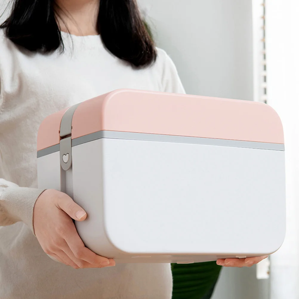 حافظة أدوات الإسعافات الأولية البلاستيكية القوية خفيفة الوزن ومتعددة الوظائف للمنزل والمكتب في الهواء الطلق M المحمولة