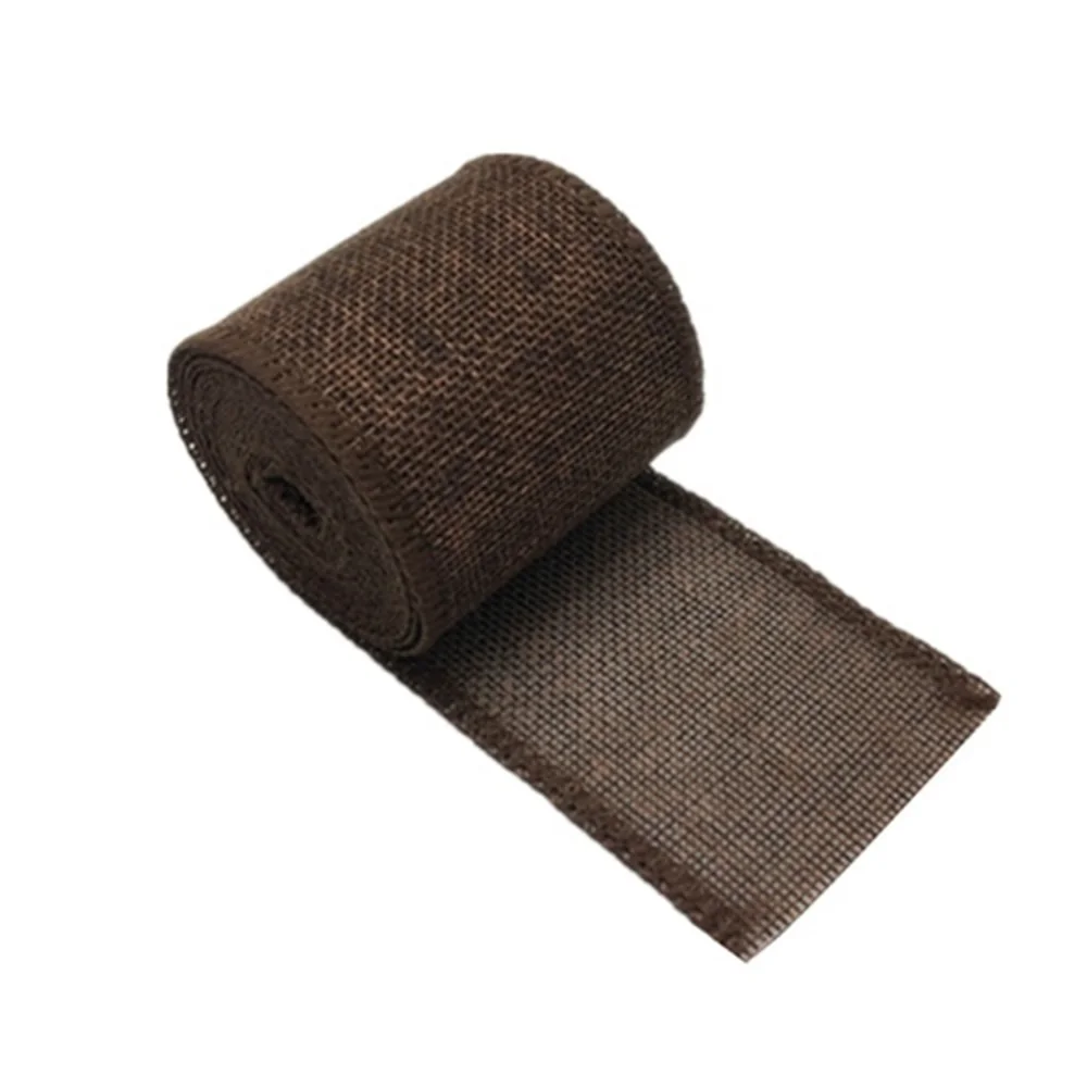 3m/Roll Burlap Ribbon 6cm Colorful Natural Jute Ribbon Jute Fabric Trims Ribbon For Diy Handmade Wrapping Crafts Wedding Decor