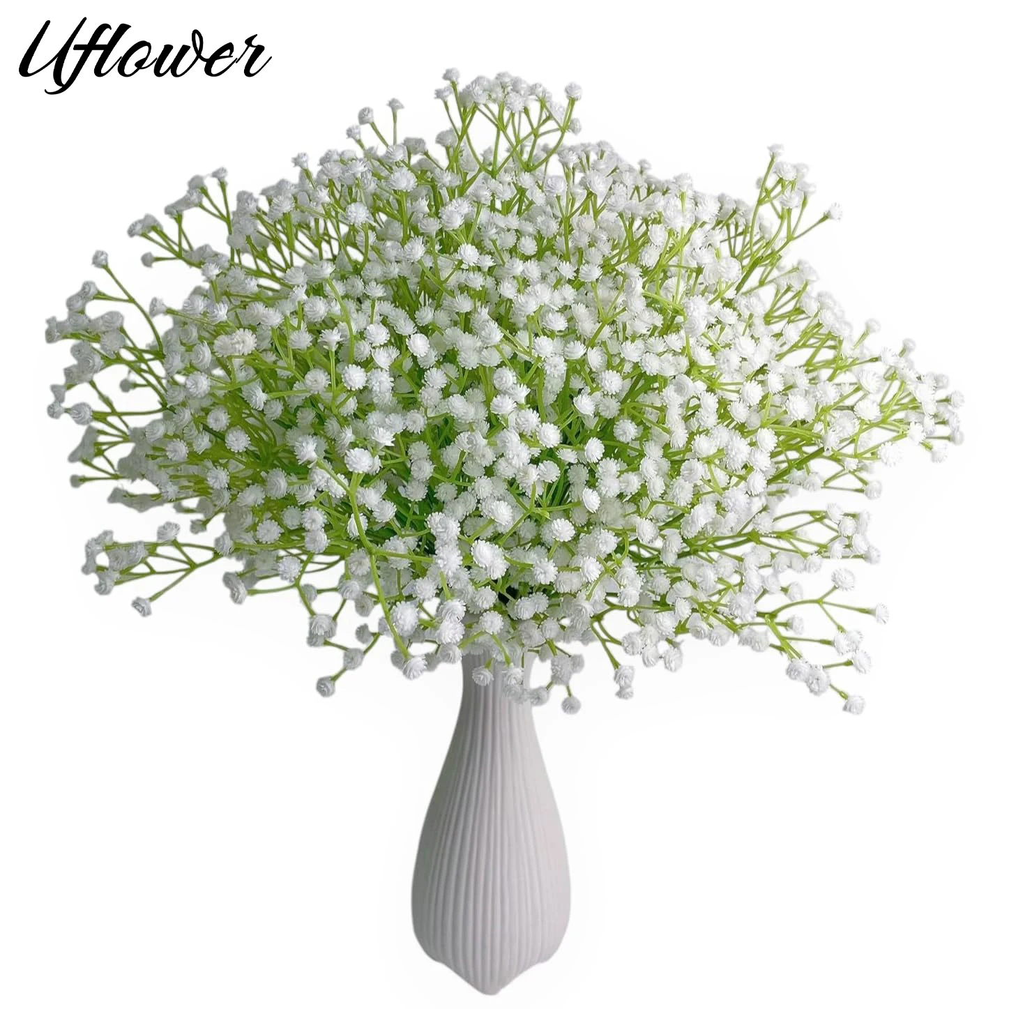 1/3/5pcs White Babysbreath Artificial Flowers Gypsophila  Bouquet Plastic Fake Flowers for DIY Wedding Party Home Decoration