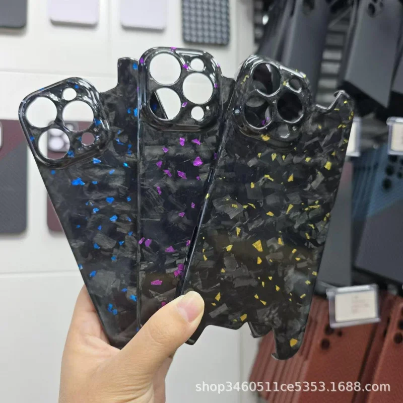 

Suitable Iphone16pro Forged Pattern Carbon Fiber Phone 16Promax Irregular