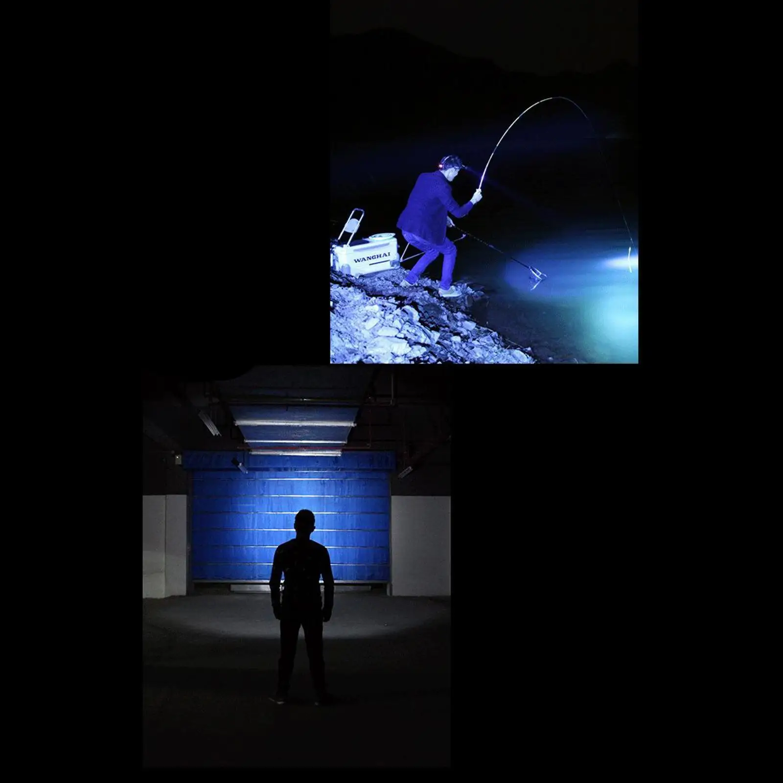 Rechargeable Visor Light with Motion Sensor, 100 Lumen LED Hat Light, with Power Display