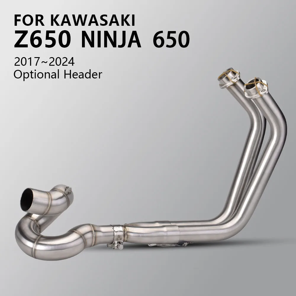 

Racing Motorcycle Exhaust Slip-On Front Link Pipe 51MM Interface Escape For Kawasaki NINJA 650 NINJIA650 Z650 2017-2024
