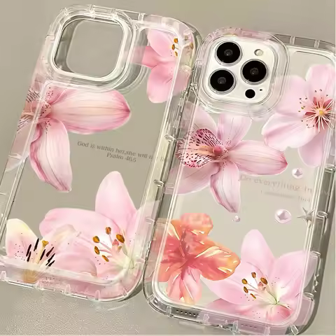 Pretty Pink Sakura Flower Case For Samsung Galaxy S24 S25 Ultra S23 S22 Plus S21 S20 FE A15 A35 A55 A54 5G Protective Soft Cover