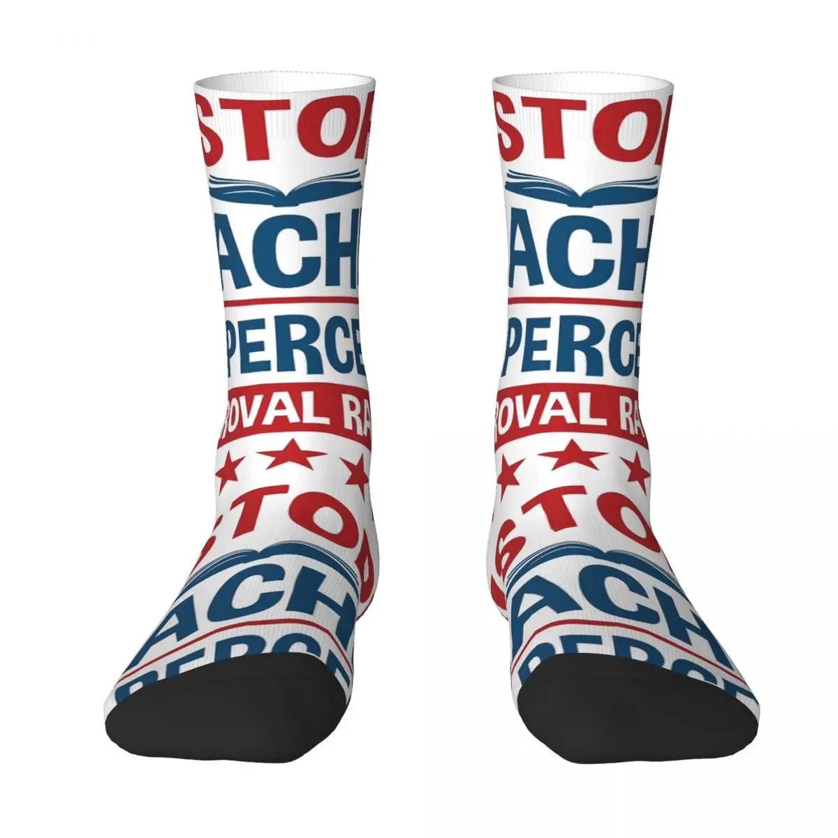 

History Teacher Election Theme Approval Rating Socks Harajuku Super Soft Stockings All Season Long Socks Unisex Christmas Gifts