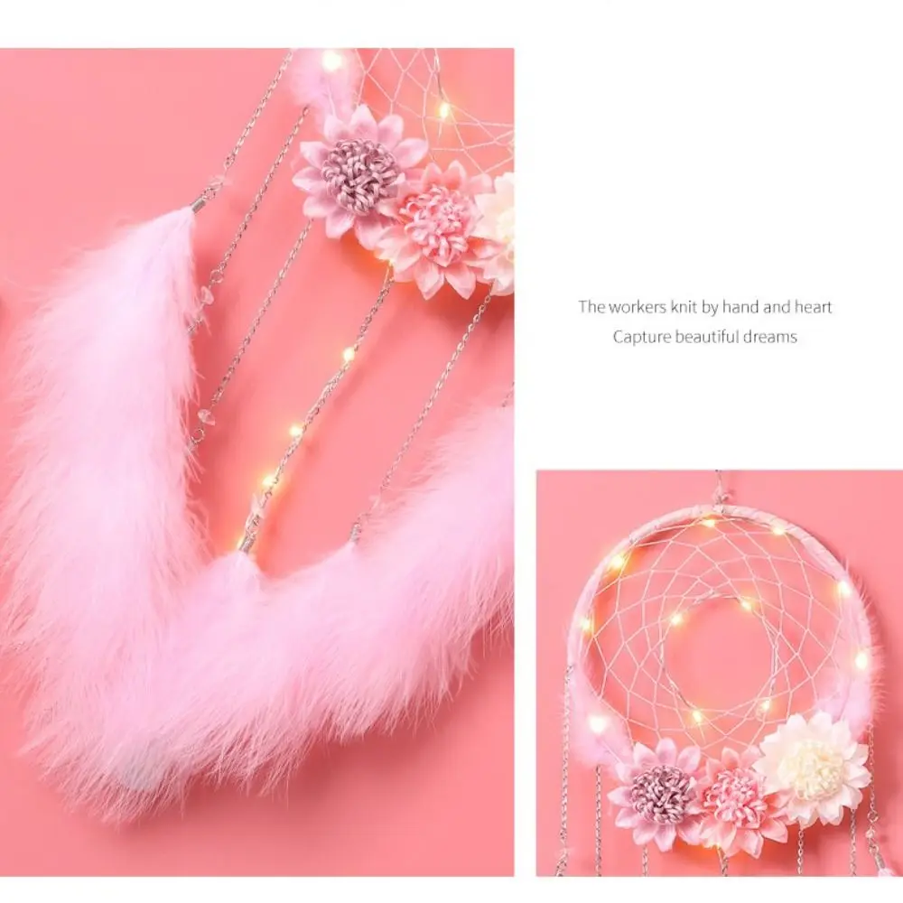 Dream Catcher Pendant Bedroom Girl Room Pendant Creative Weaving Feather Wind Chime Girl Couple Gift Home Pendant Gift