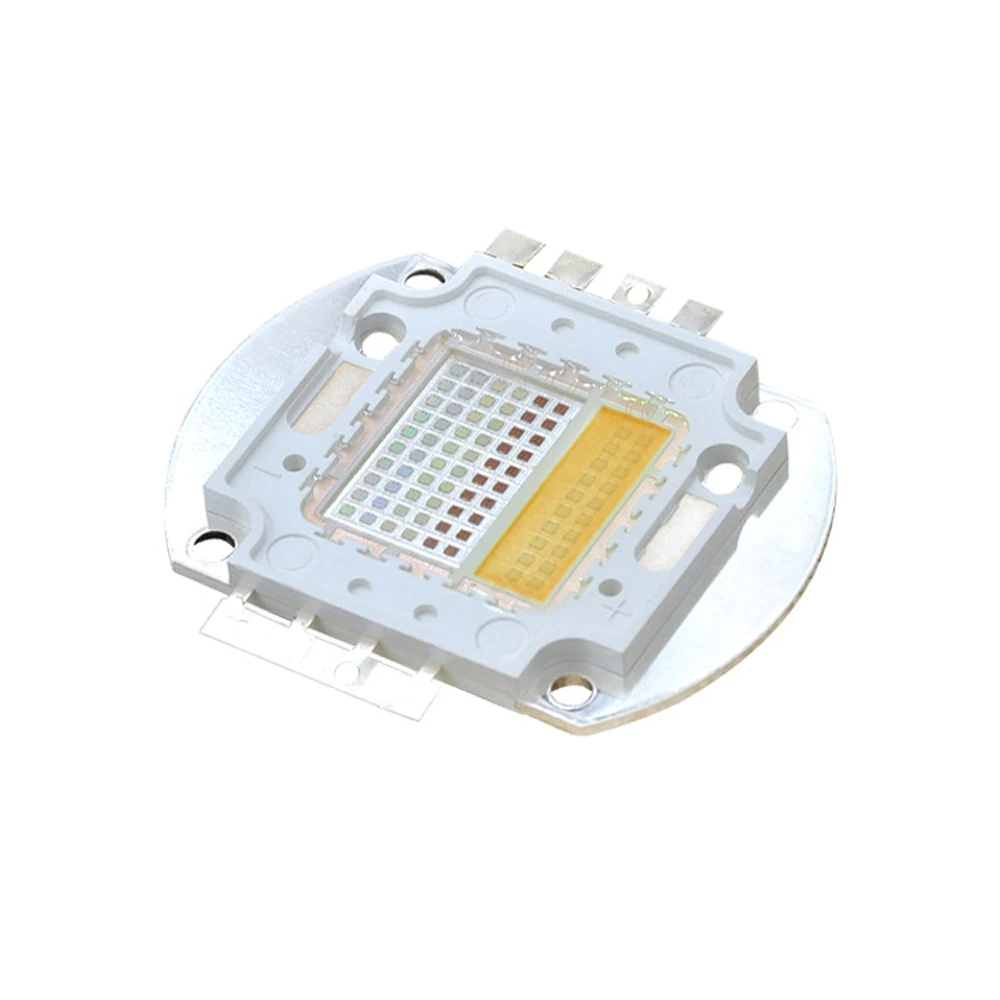 Chip de cuentas LED COB de alta potencia para público, reflector para escenario al aire libre, 100W, RGBW, RGBWW, 4 en 1, RGB + blanco/cálido, 1 a 5 unidades