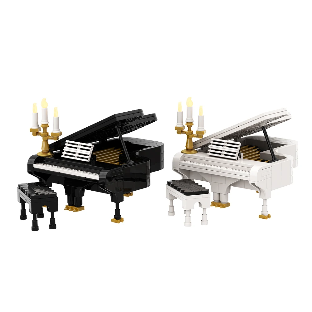 

Moc Dreamered Piano DIY Model Building Blocks Living Room Display Piano Chair Pianist Creativity Brick Kids Toys Gift