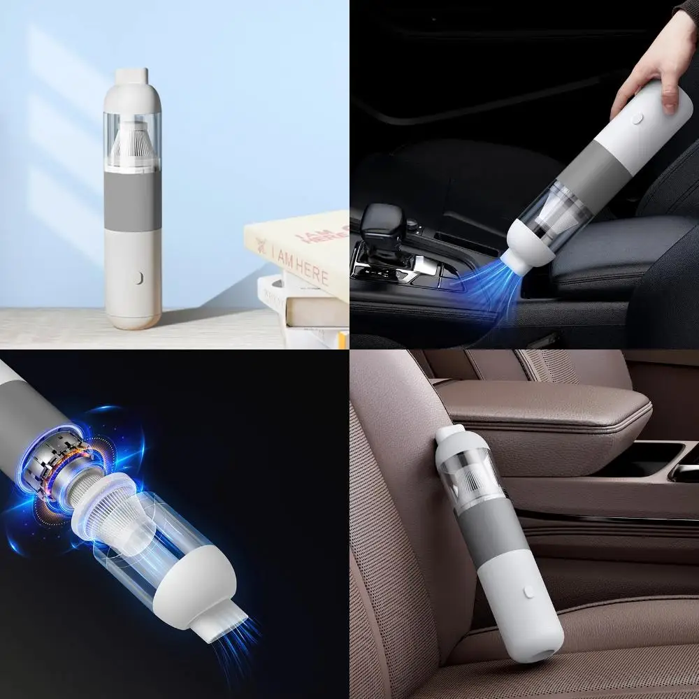 Aspirateur de voiture sans fil Rechargeable aspirateur automobile portatif pour voiture Cyclone aspiration dépoussiéreur