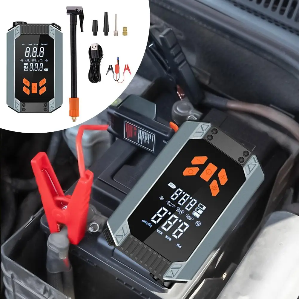 The Car Inflator Pump Wireless All-in-one Machine Has Battery 12v Emergency An A And Electric Artifact Large-capacity G8o8