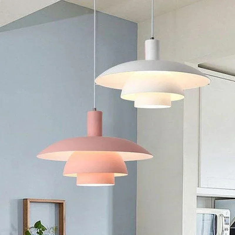 Imagem -03 - Guarda-chuva Led Pendant Light para Decoração para Casa Lâmpada de Suspensão Colorida Luminária Lustre Luminária Moderna Alta Qualidade E27