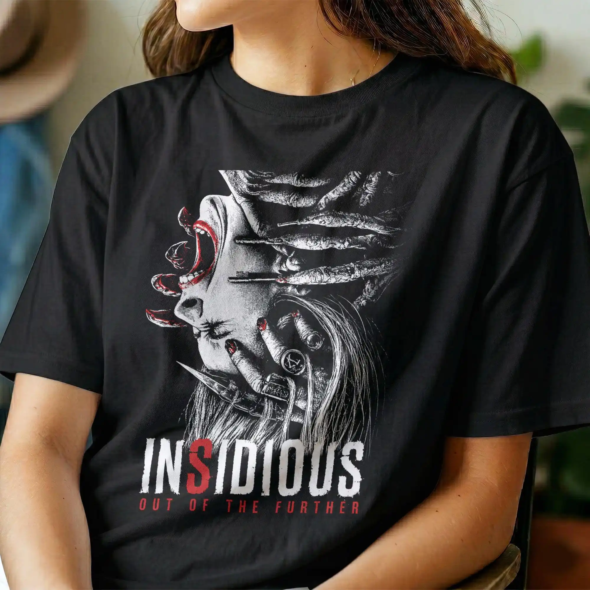 Insidious Tee: Película de Terror | Camiseta Unisex con Cara de Demonio Espeluznante