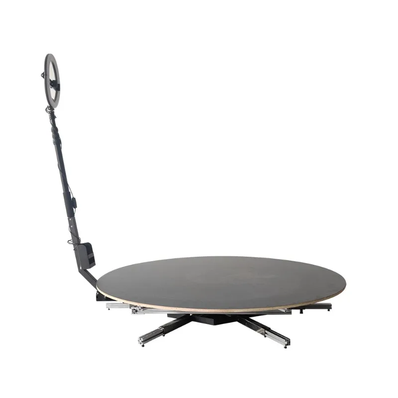 

DIY100CM115CM Universal 360 Ring Rat Rotary Table Accessories Stainless Steel Load Bearing Table 360PHO Still Life Table