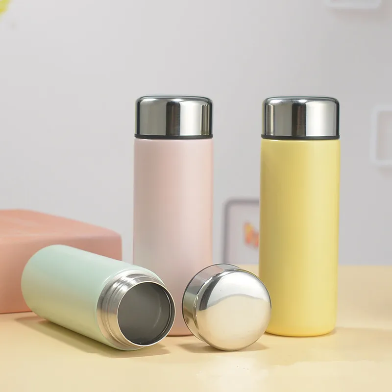 200ML Small Portable 304Stainless Steel Travel Drink Water Bottle Mini Thermos Bottle  Thermoses Coffee Vacuum Flasks Cup