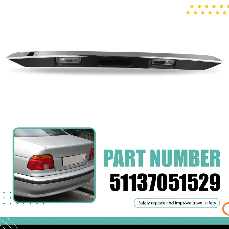 مفتاح تحرير مقبض الباب الخلفي للسيارة الرائج 51137051529 مطلي لسيارات BMW 5 Er Series E39 1996-2003 525I 525It 528I 530I 540