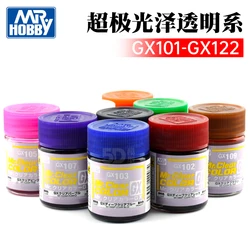 MR.HOBBY CLEAR COLOR Transparent Oil Based Glossy Paint Nitrocellulose Spray Coating Model Coloring DIY Hobby GX101-GX122