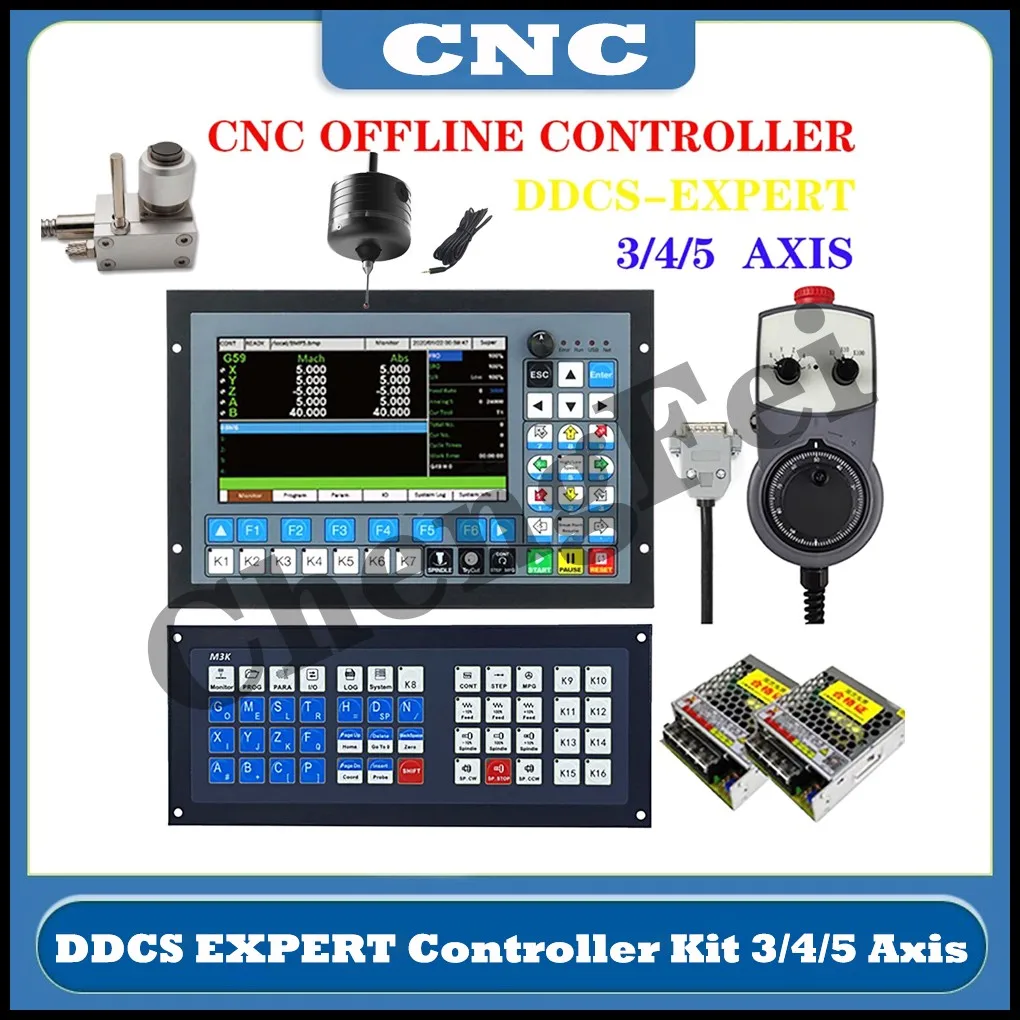 

The DDCS EXPERT/M350 3/4/5-axis CNC offline controller Z-axis 3D probe supports closed-loop stepping/ATC, replacing DDCSV 3.1