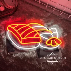 Sushi Neon Sign Led Lights Japanese Food Shop Restaurant Neon Led Sign Dinning Room Decor Wall Hanging Neon Light Signs USB
