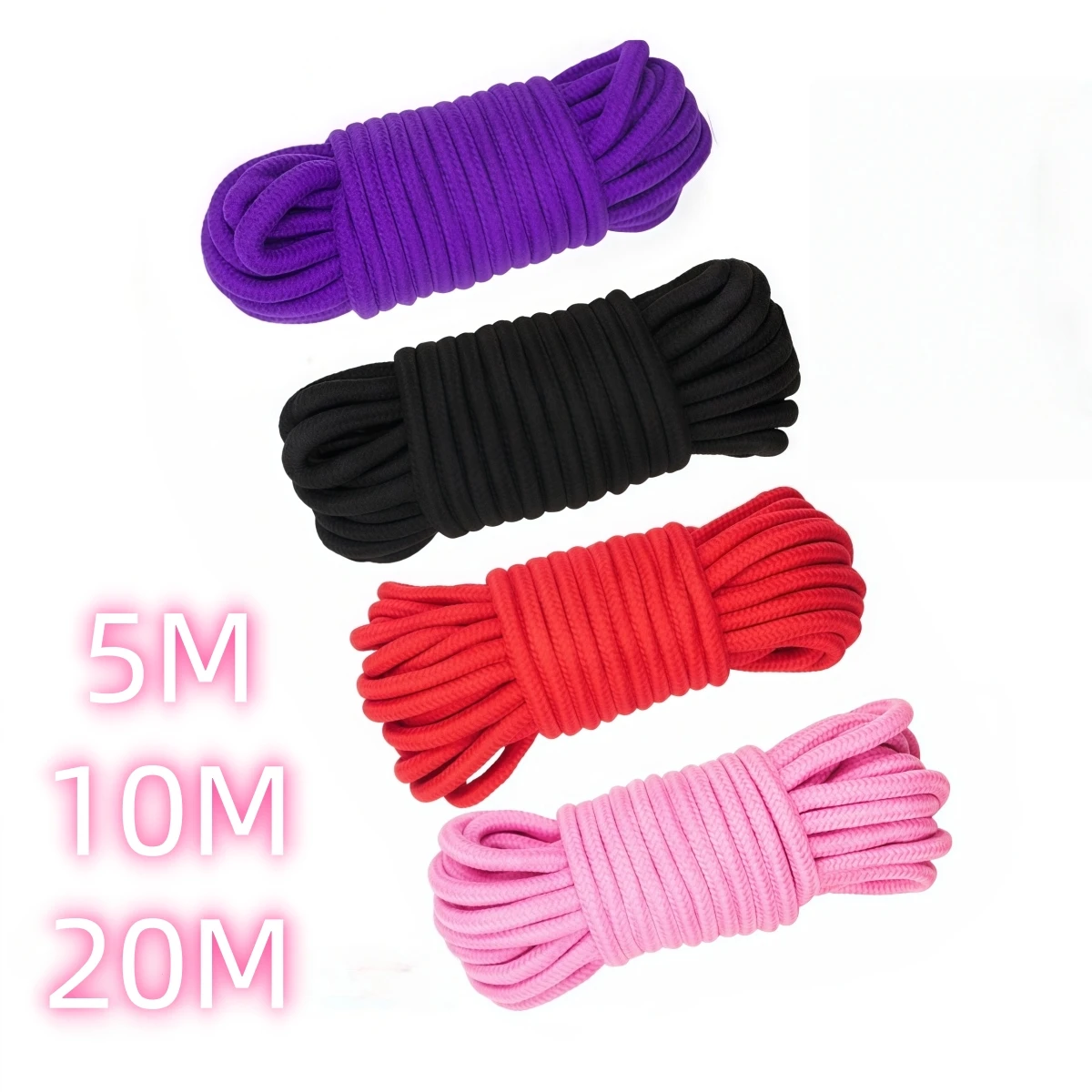 

Men Women Slave Role-Playing Cotton Binder Restraint Touch Tie Up Fun Exotic Shibari Accessory Cosplay Bondage Sexy Soft Rope