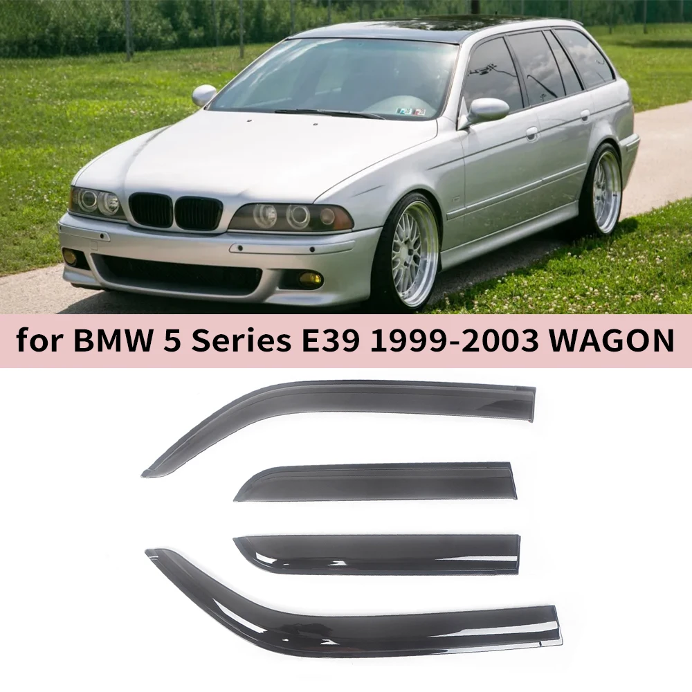 

Оконный козырек для BMW 5 серии E39 1999 2000 2001 2002 2003 WAGON Weathershied Дверной козырек от ветра и солнца, защита от дождя, боковое окно