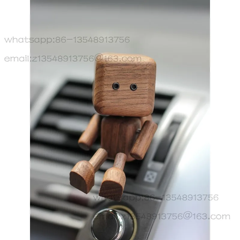 

Black walnut leg shaker robot desktop edge aromatherapy ornament car out trend decoration home accessories