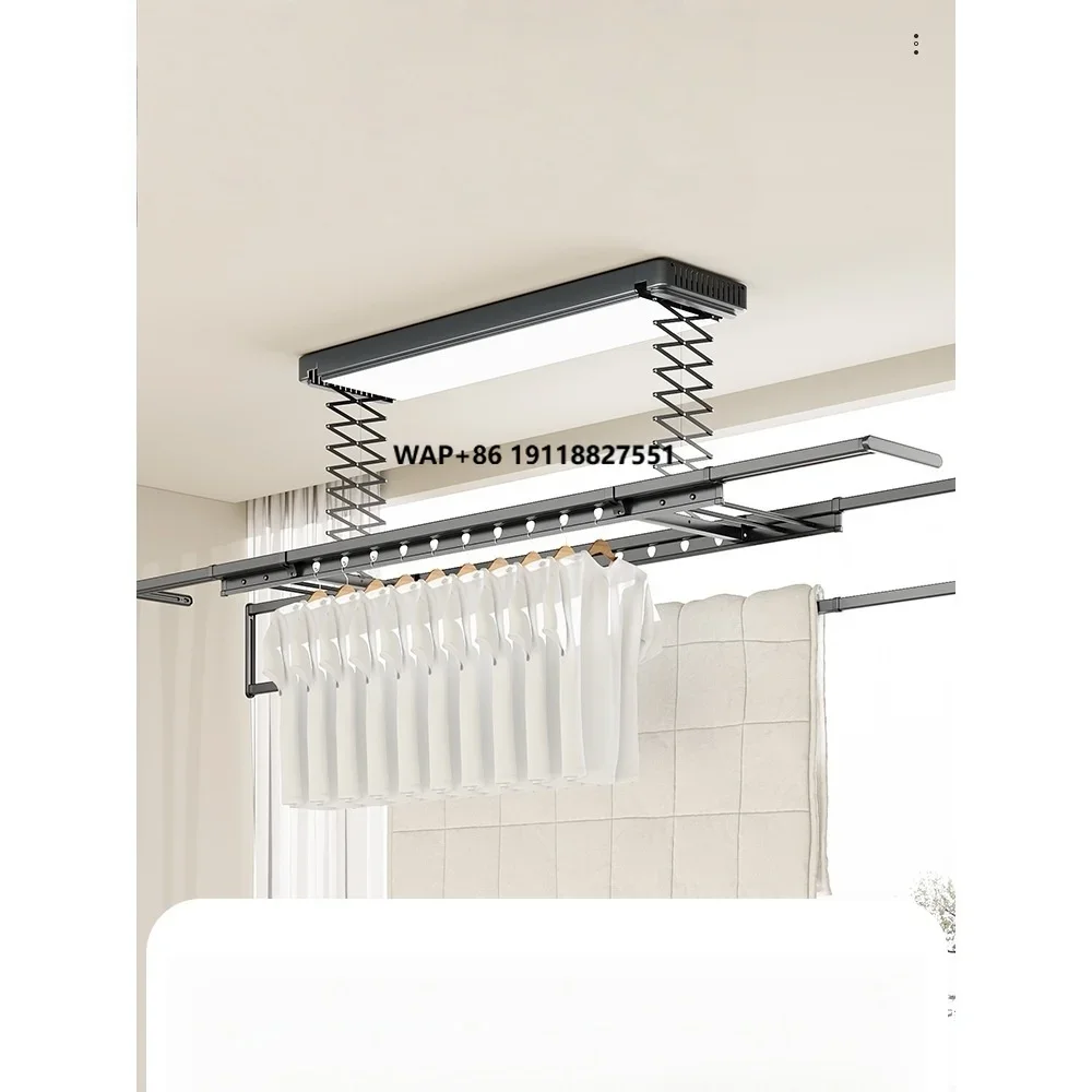 Customized Electric Clothes Drying Rack Wireless Remote Control Home Balcony Indoor Lifting Lighting Smart Clothes Drying Rack