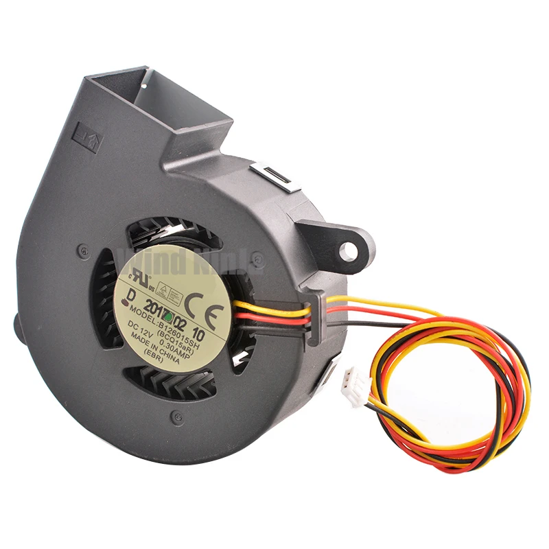 B126015SH BCQ15aR 6cm 60mm blower fan 60x60x25mm DC12V 0.30A 3pin Turbofan cooling fan for projector ovens