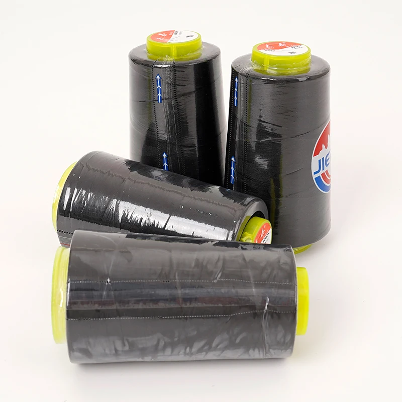 8-ملون مخروطي عالي السرعة 40s/2 خيط خياطة بوليستر 3000 ياردة لكل مخروط لآلات الخياطة خيط حرفي ملون #5