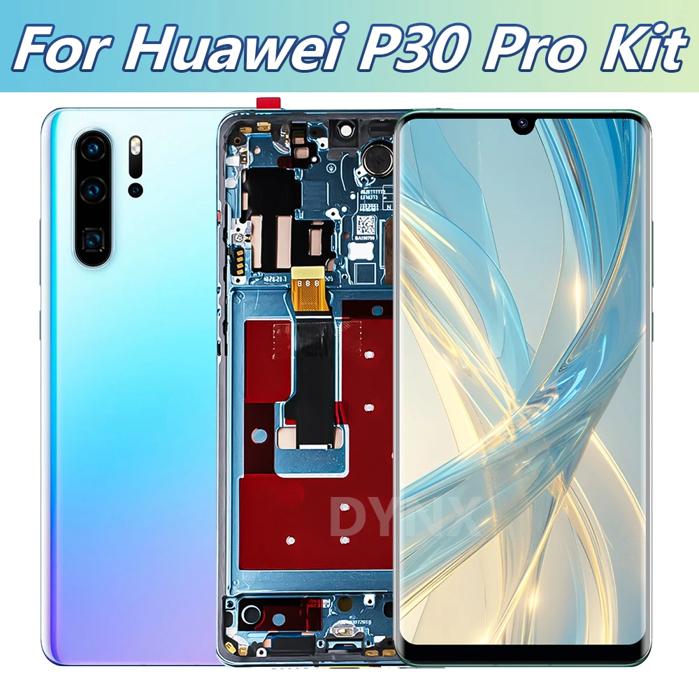 6.47\'\'For P30Pro LCD For HUAWEI P30 Pro VOG-L29 L09 AL00 L04 AL10 HW-02L LCD Display Touch Screen Digitizer Assembly Replacement