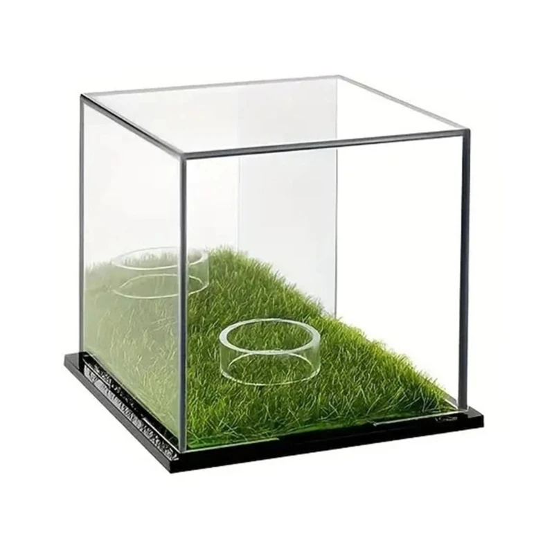  652D Acrylic Golf Balls Display Case Square Display Holder Stand Clear Golf Balls Case for Displaying Autograph Collection