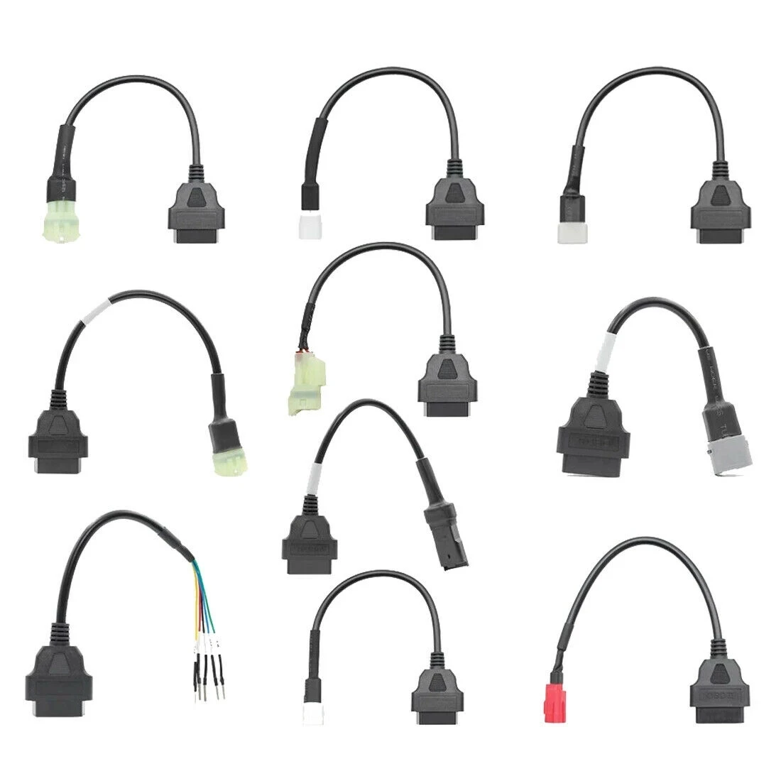 Motorcycle OBD2 Diagnostics Connector for Honda YAMAHA Suzuki Ducati Harley KTM Kawasaki Motorbike OBD Extension Cable Adapter