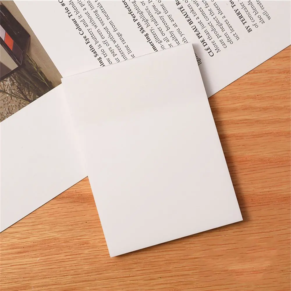 

Creative Simple Self Adhesive Stationery Sticker Notepad Transparent Sticky Notes PET Memo Pad Daily To Do List Planner Sticker