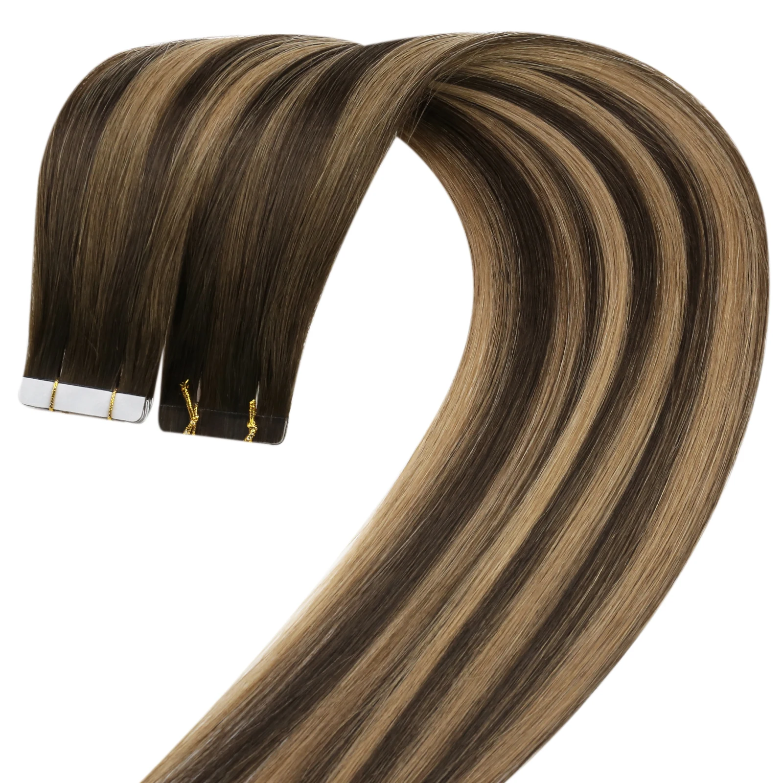 [12 Months] Moresoo Virgin Hair Tape in Real Human Hair Extensions High Quality Natural Straight PU Skin Weft Hair Extensions