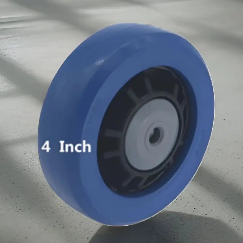 

1pcs 4-Inch Natural Rubber Tire Elastic Core Smooth Rolling Long Wear Durable Tread for Enhanced Performance