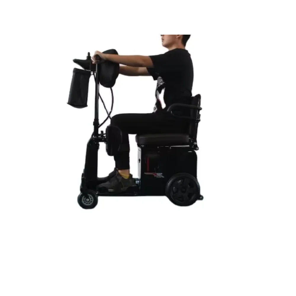 Disabled and the elderly intelligent joystick electric scooter walking tool brushless motor large battery four-wheeler